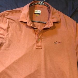 Orange Greg Norman collared shirt